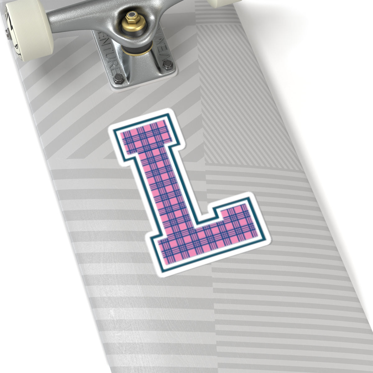 Preppy Letter L Kiss Cut Sticker
