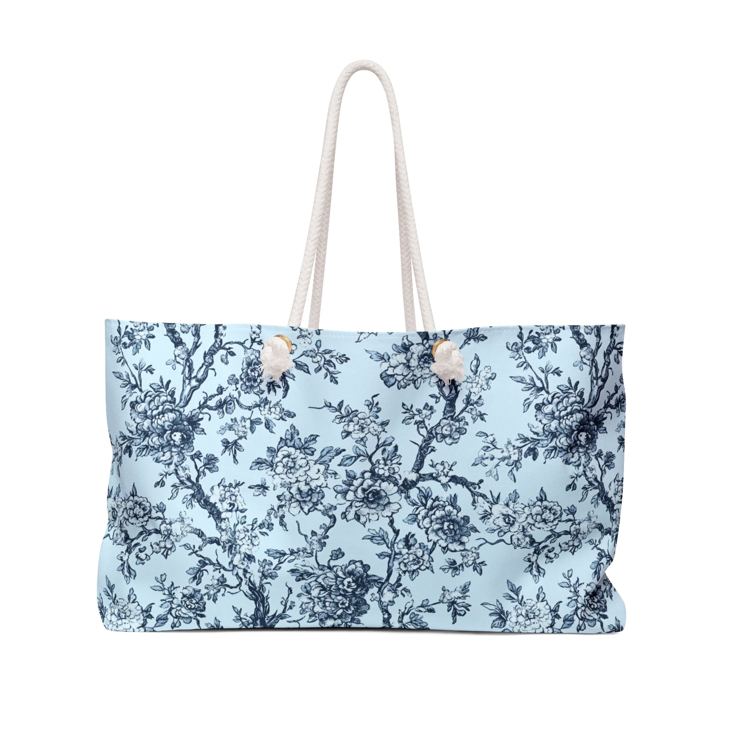 Blue Toile Weekender Bag