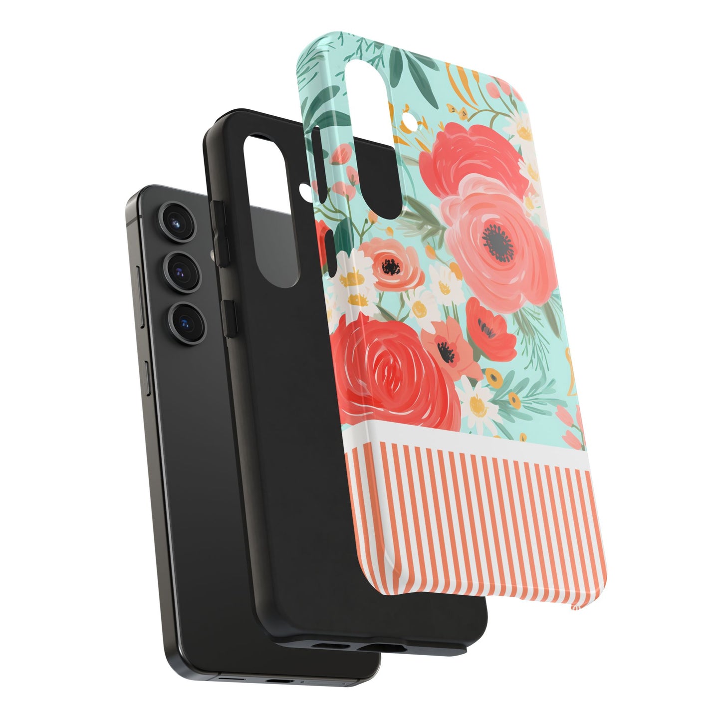 Coral FloralTough Phone Case