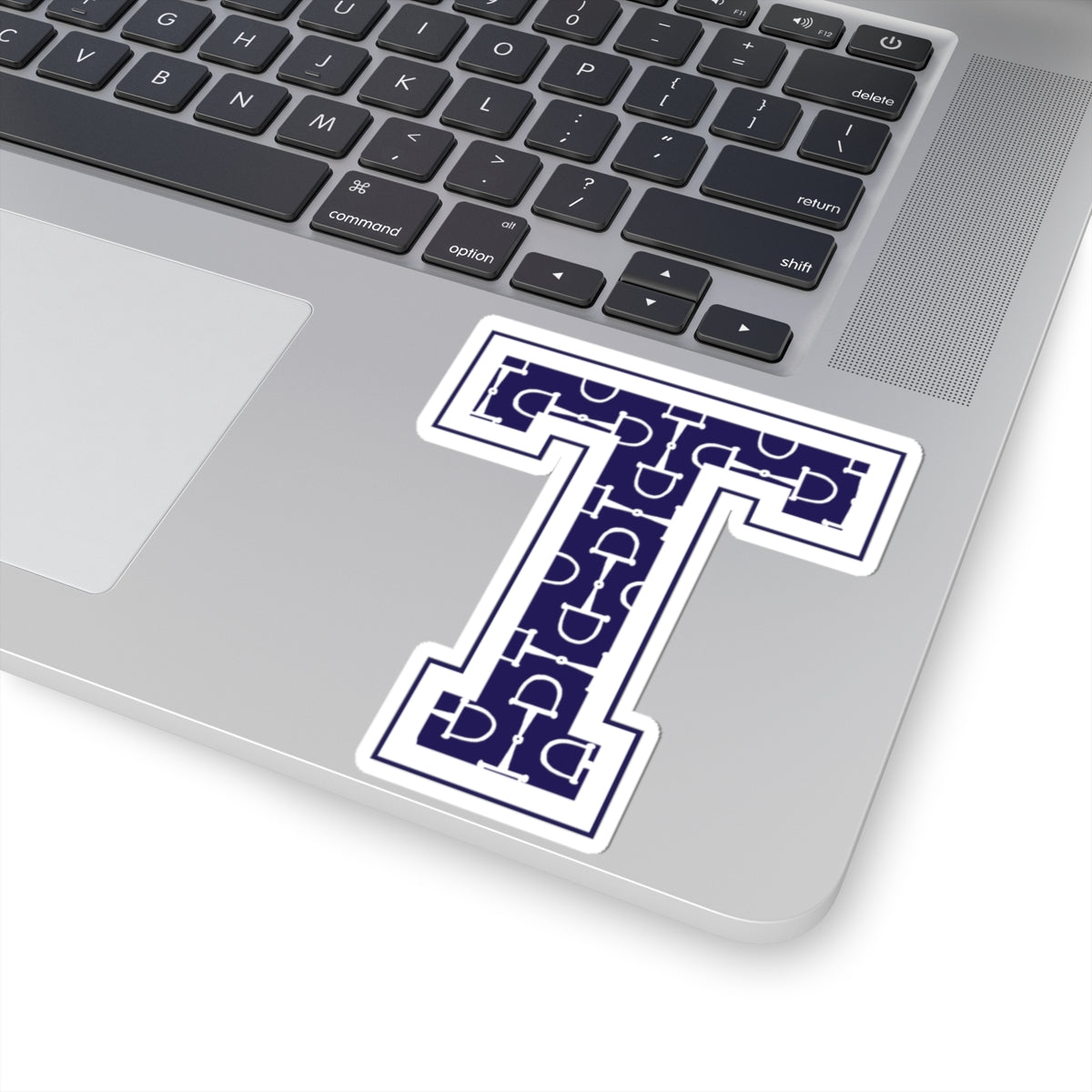 Equestrian Letter T Kiss Cut Sticker