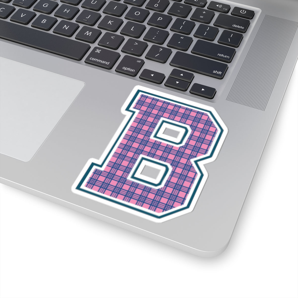 Preppy Letter B Kiss Cut Sticker
