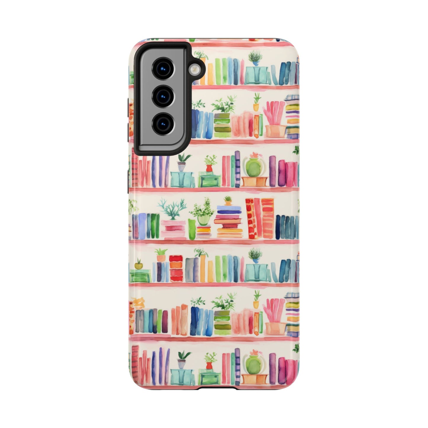 Colorful Bookshelf Tough Phone Cases