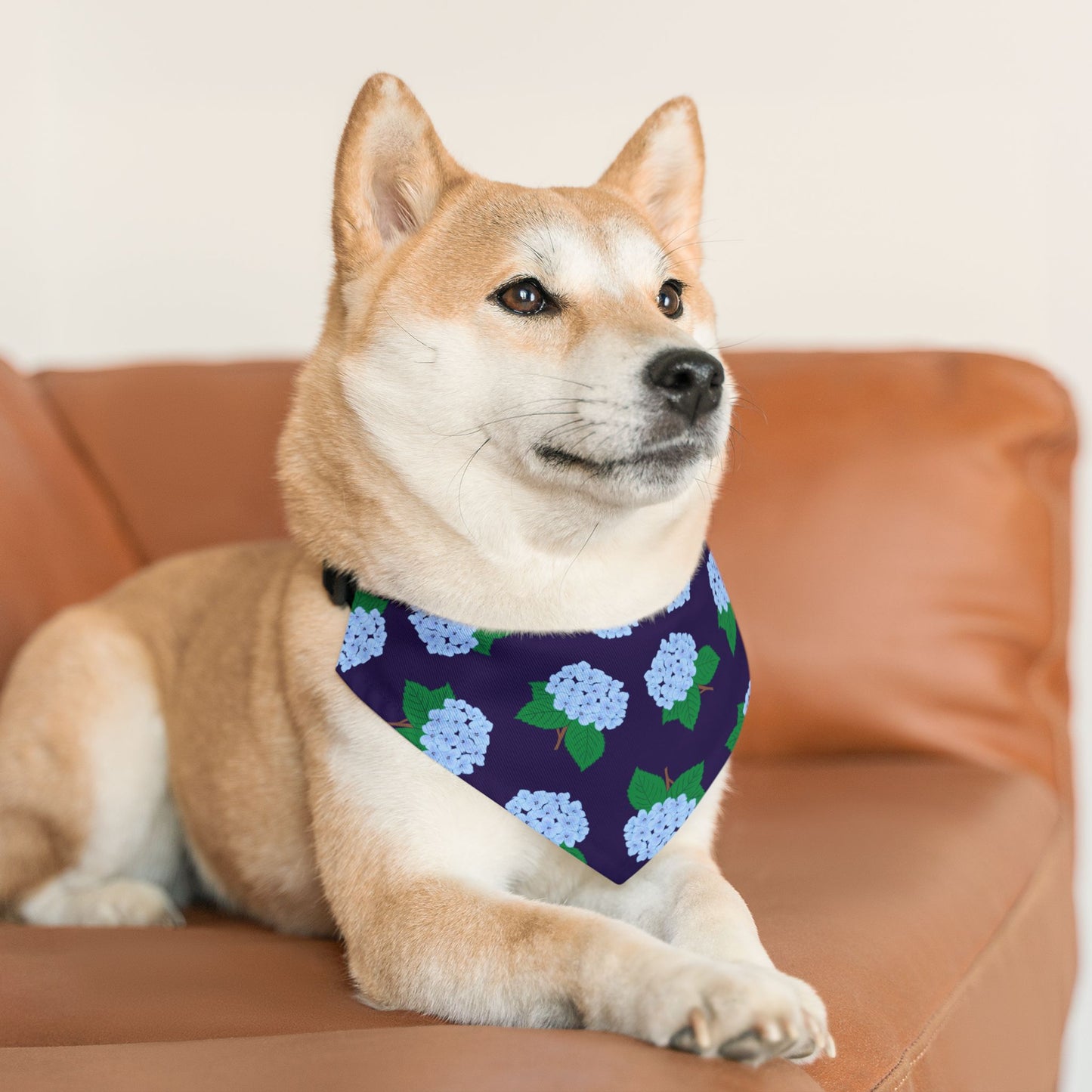 Hydrangea Pet Bandana Collar
