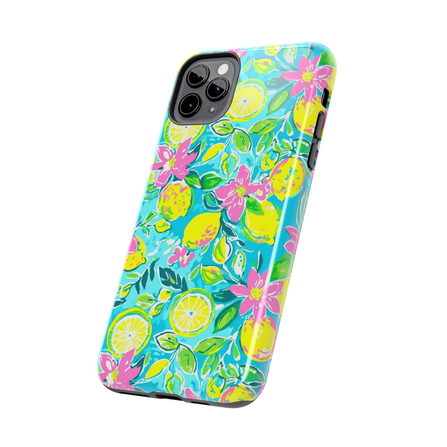 Lemon Floral Tough Phone Case