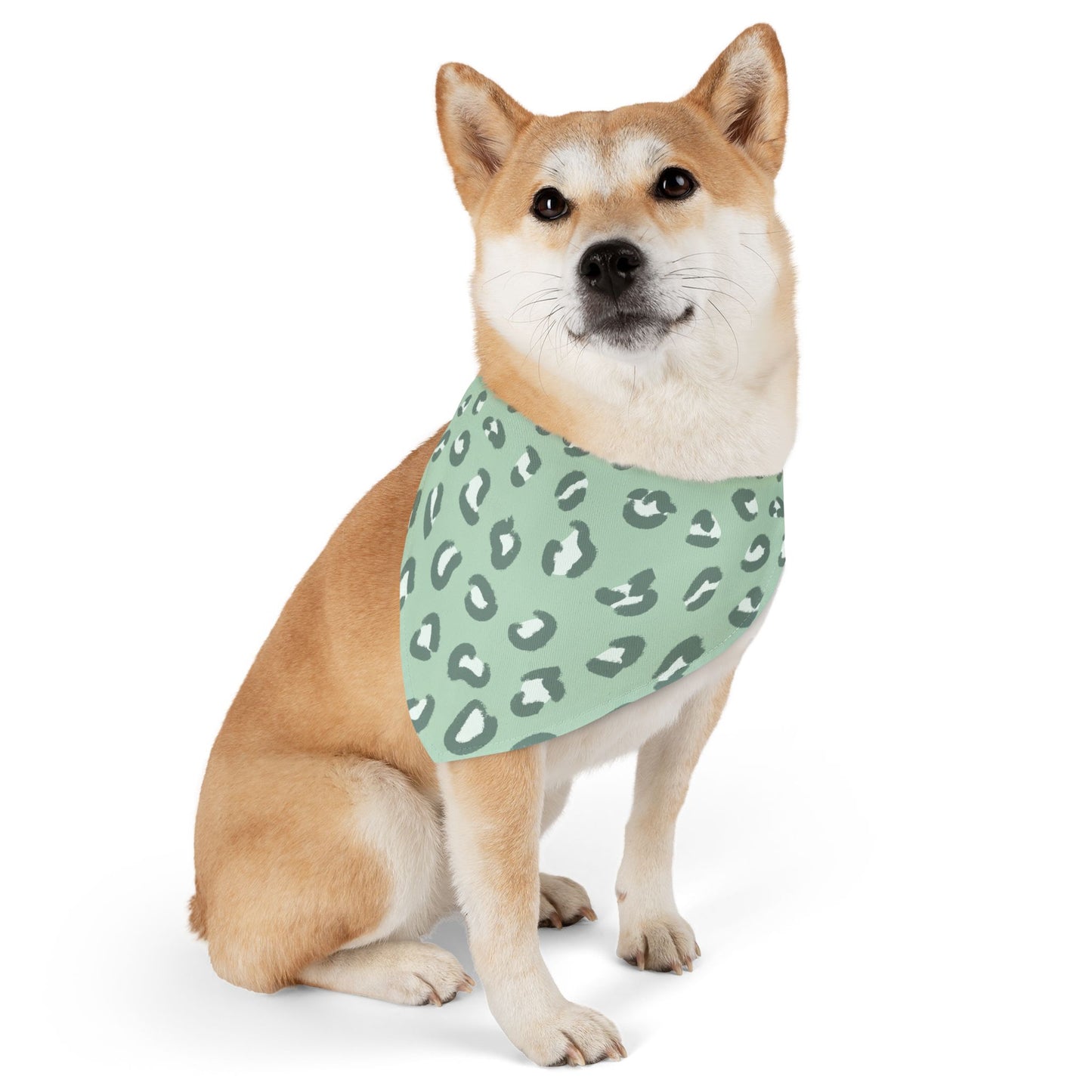 Pastel Leopard Pet Bandana Collar