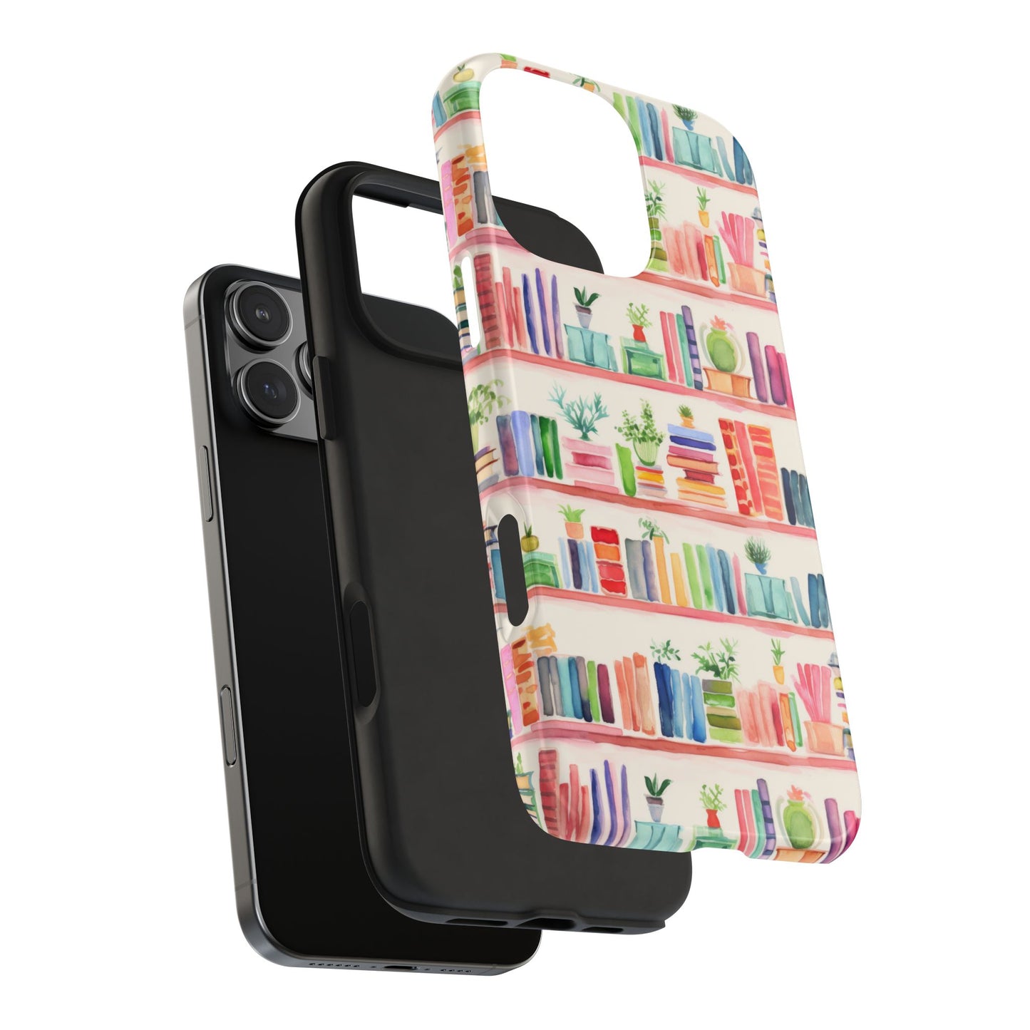 Colorful Bookshelf Tough Phone Cases