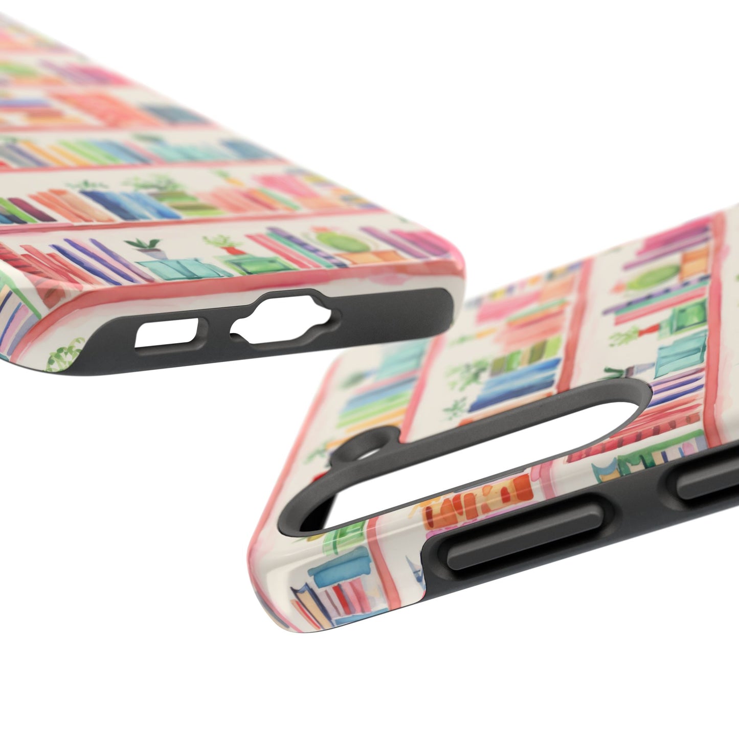 Colorful Bookshelf Tough Phone Cases