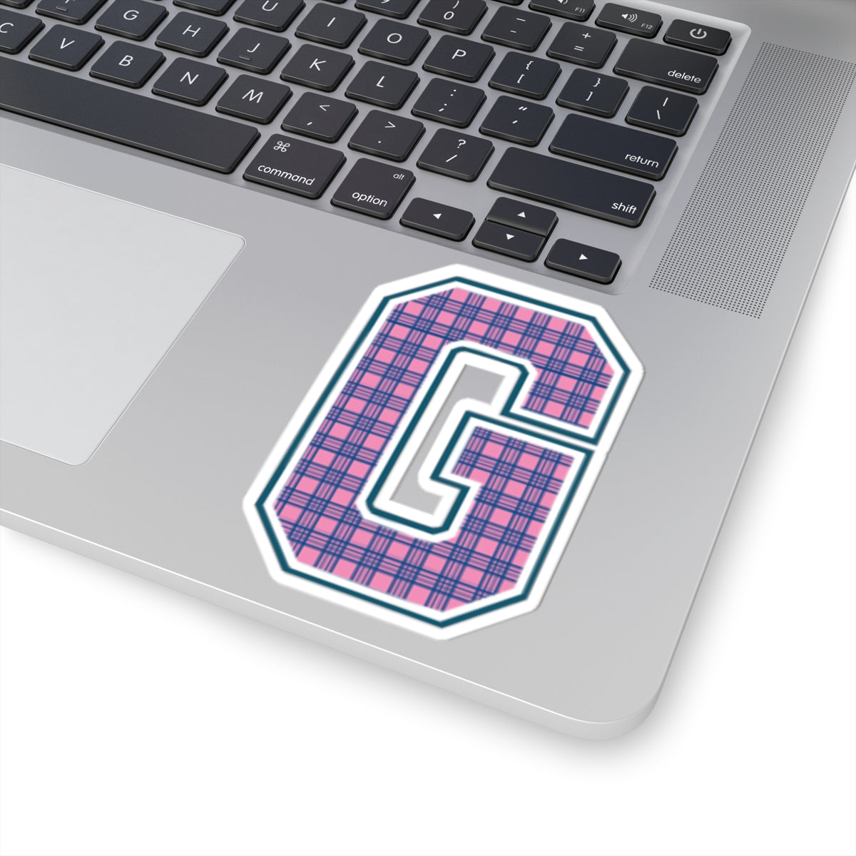 Preppy Letter G Kiss Cut Sticker