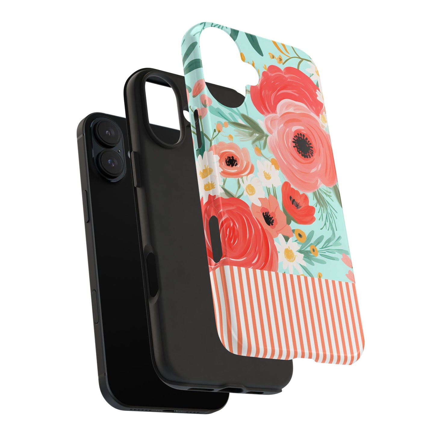 Coral FloralTough Phone Case