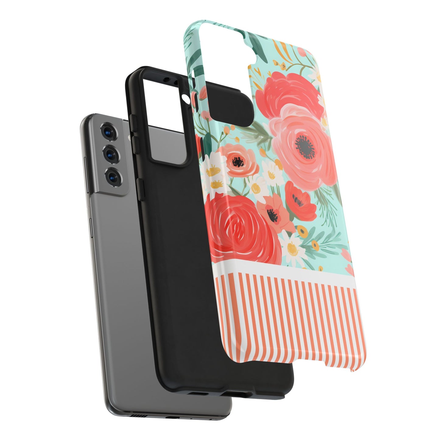 Coral FloralTough Phone Case