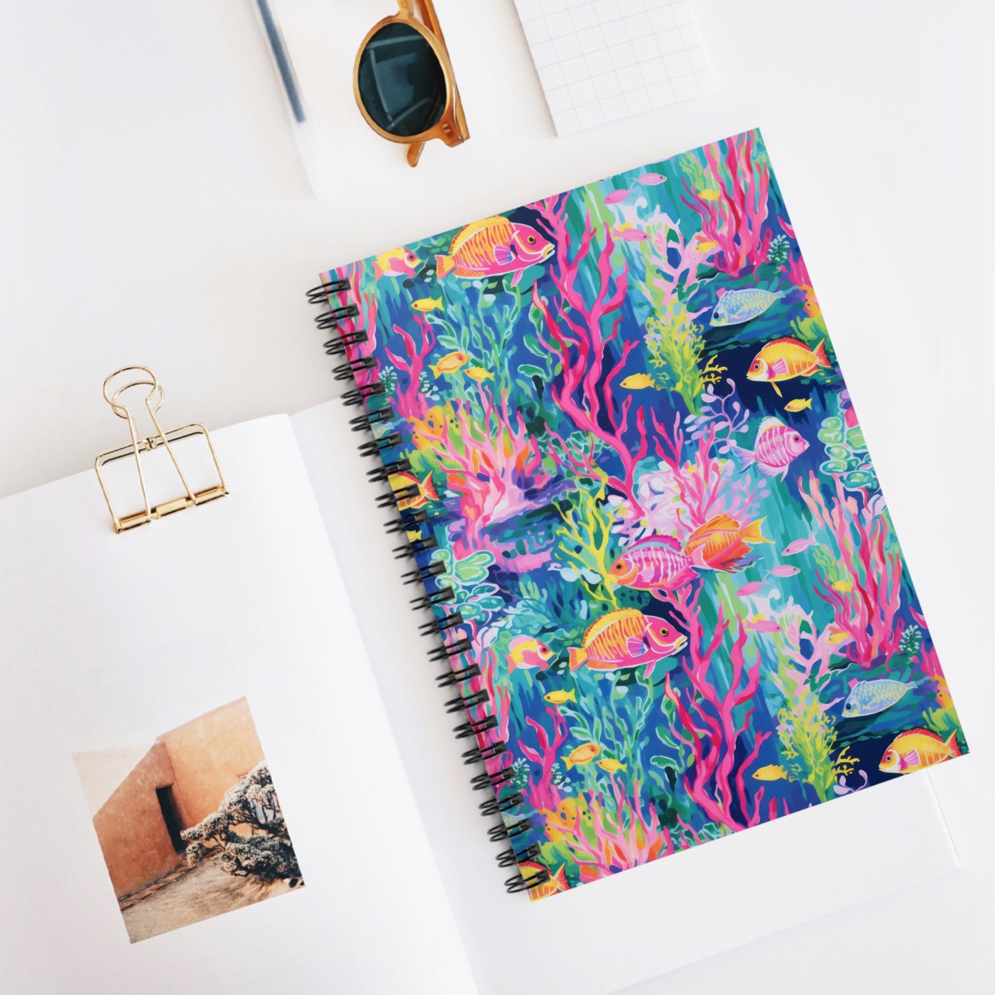 Watercolor Fish Spiral Notebook