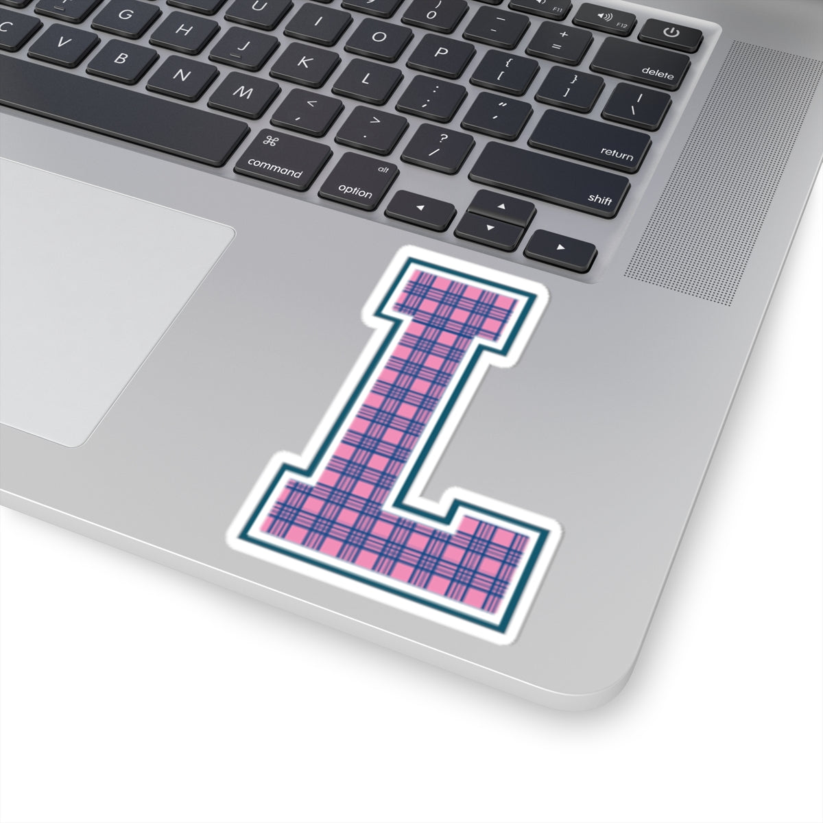 Preppy Letter L Kiss Cut Sticker