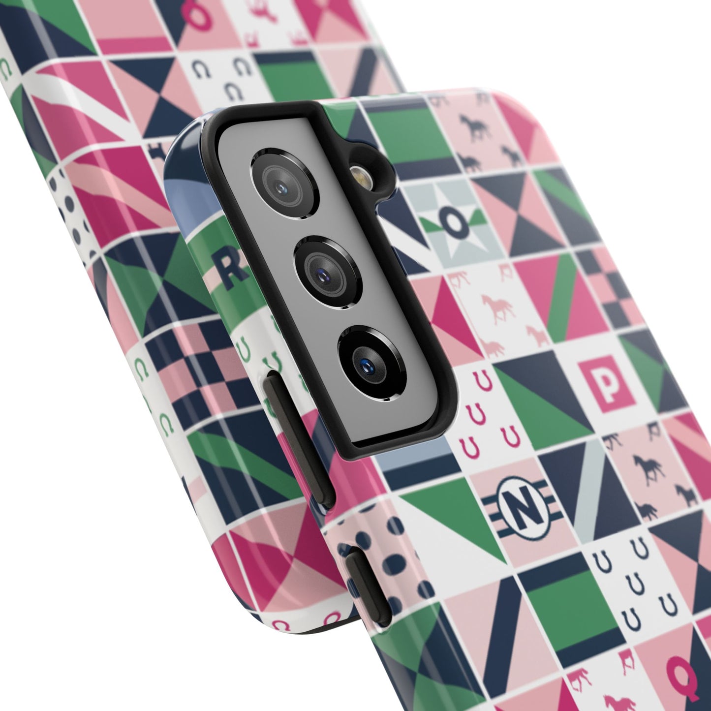 Equestrian Patchwork Tough Phone Case