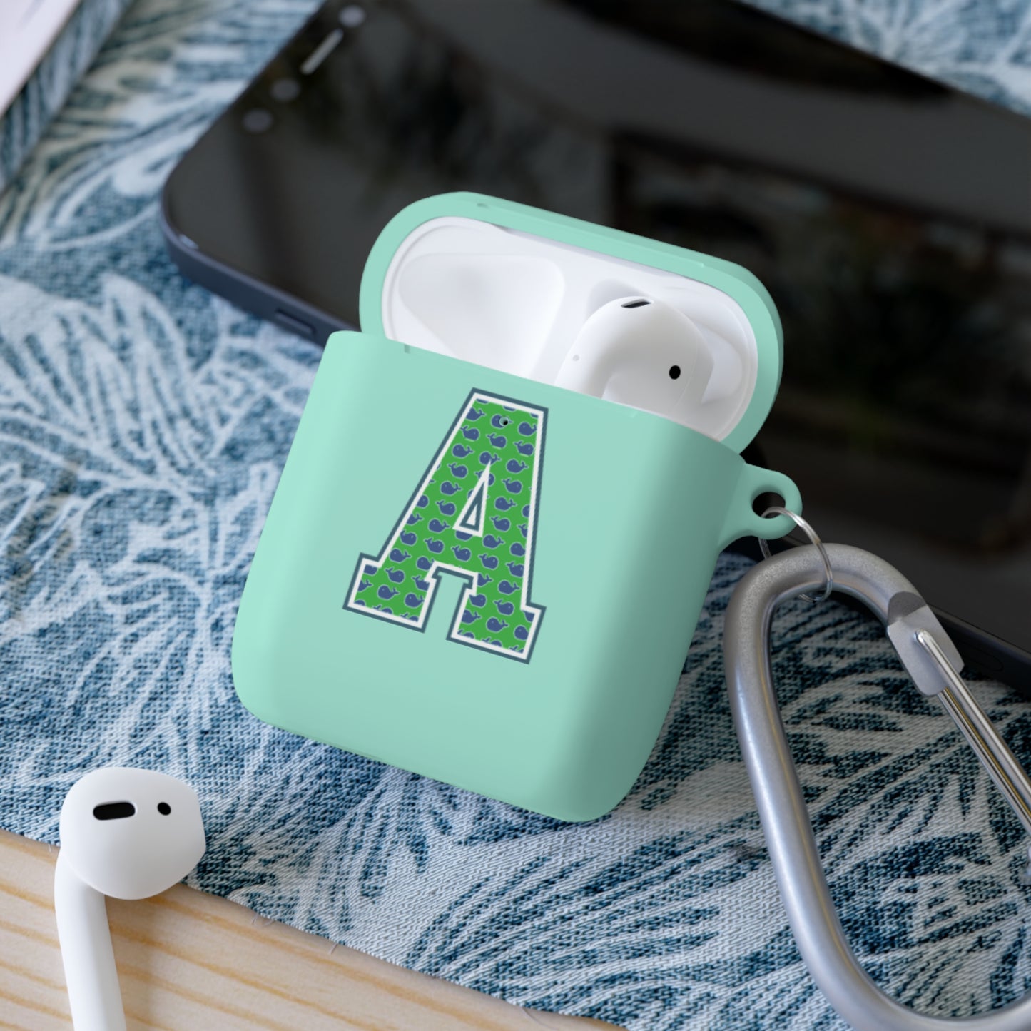 Preppy Letter A AirPods Case Cover