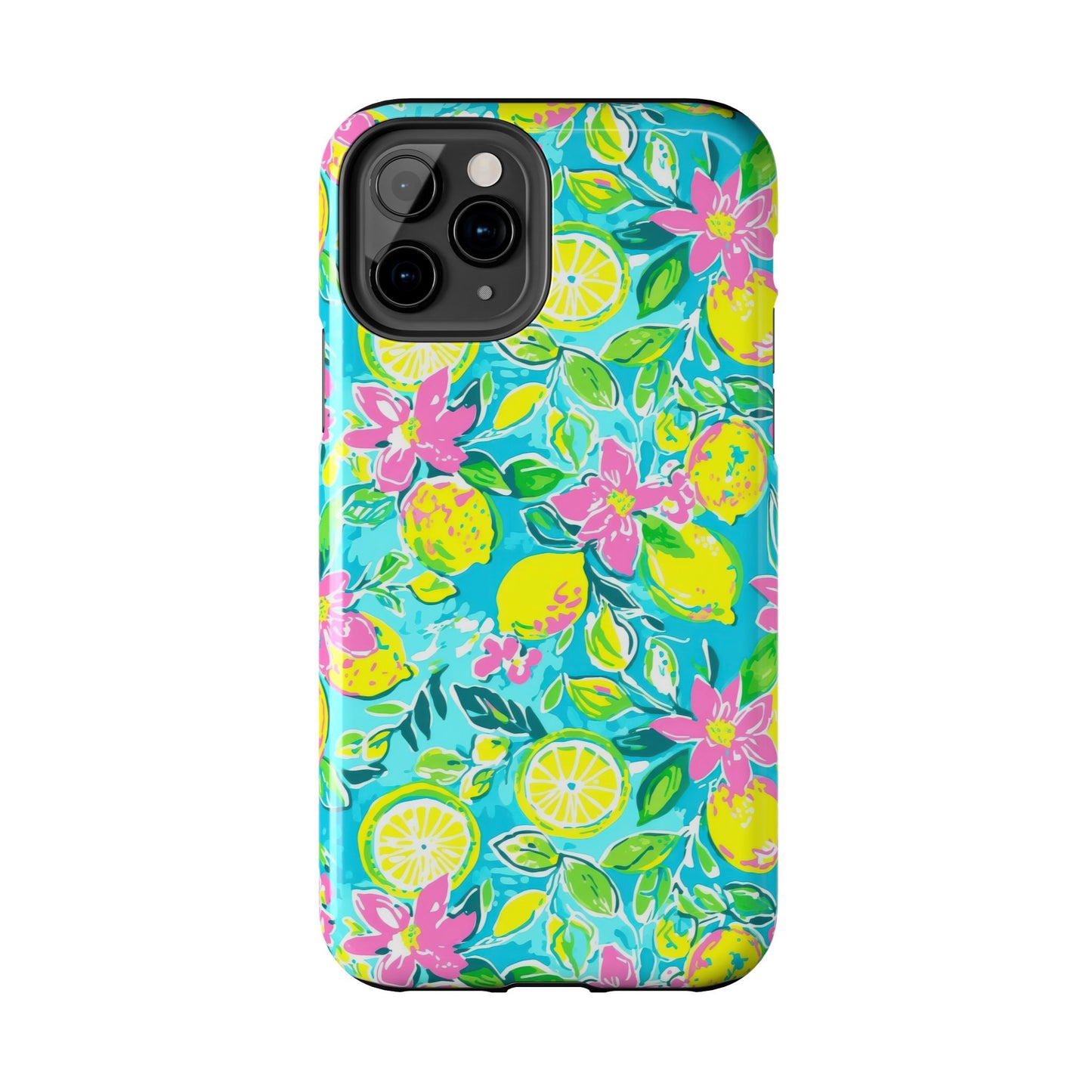 Lemon Floral Tough Phone Case