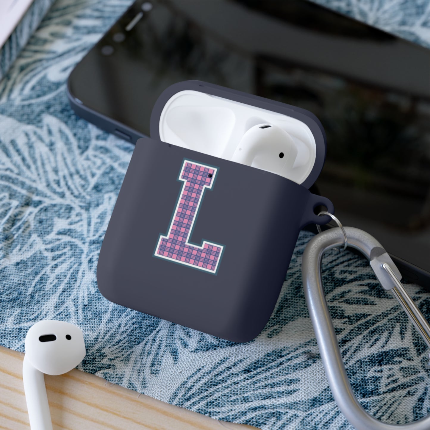 Preppy Letter L AirPods Case Cover