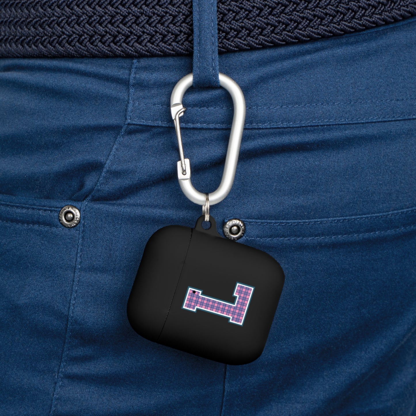 Preppy Letter L AirPods Case Cover
