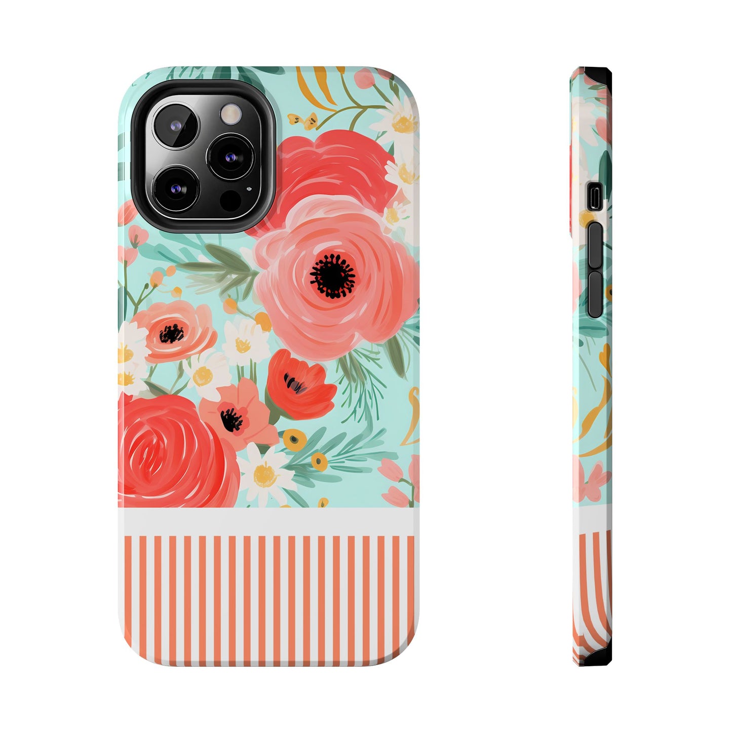 Coral FloralTough Phone Case