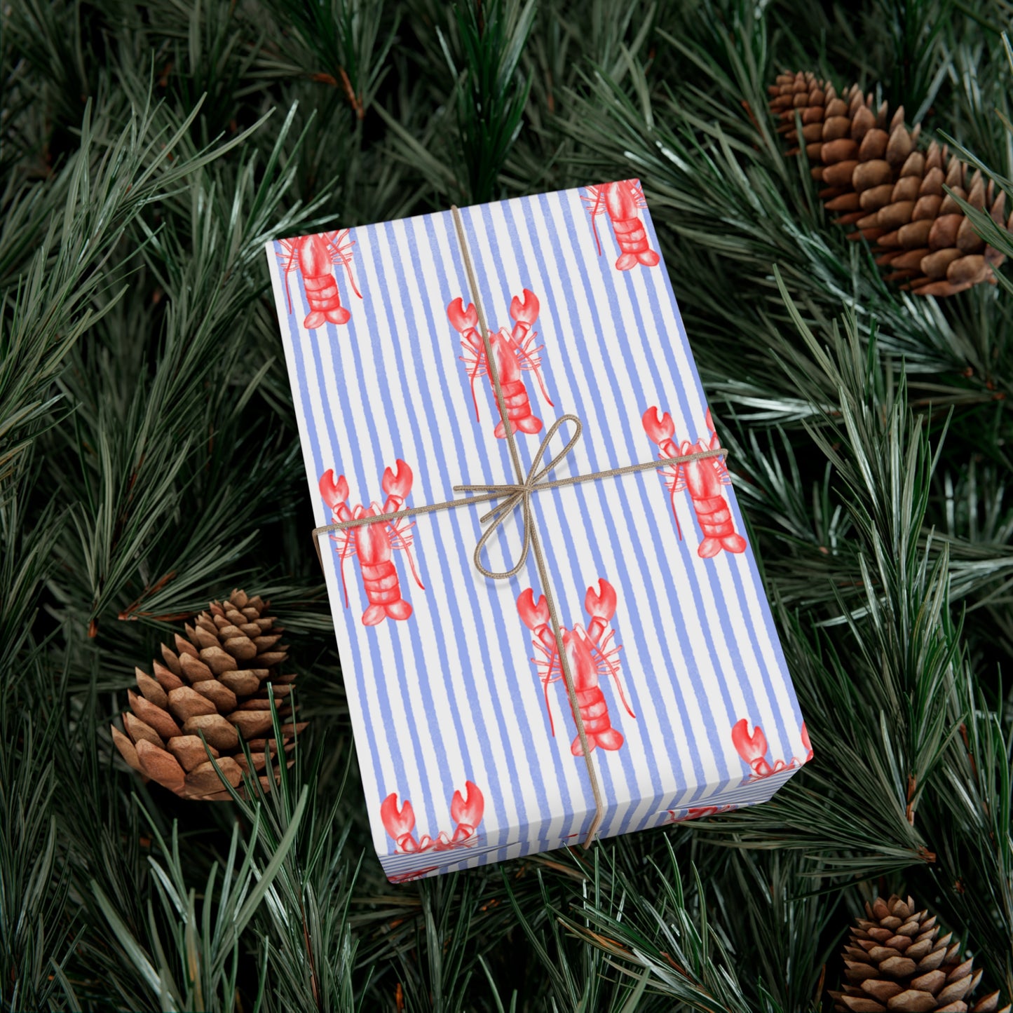 Lobster Print Gift Wrap
