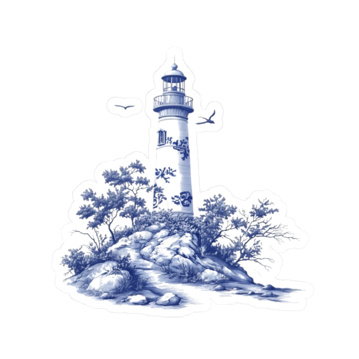 Nautical Lighthouse Kiss-Cut Stickers