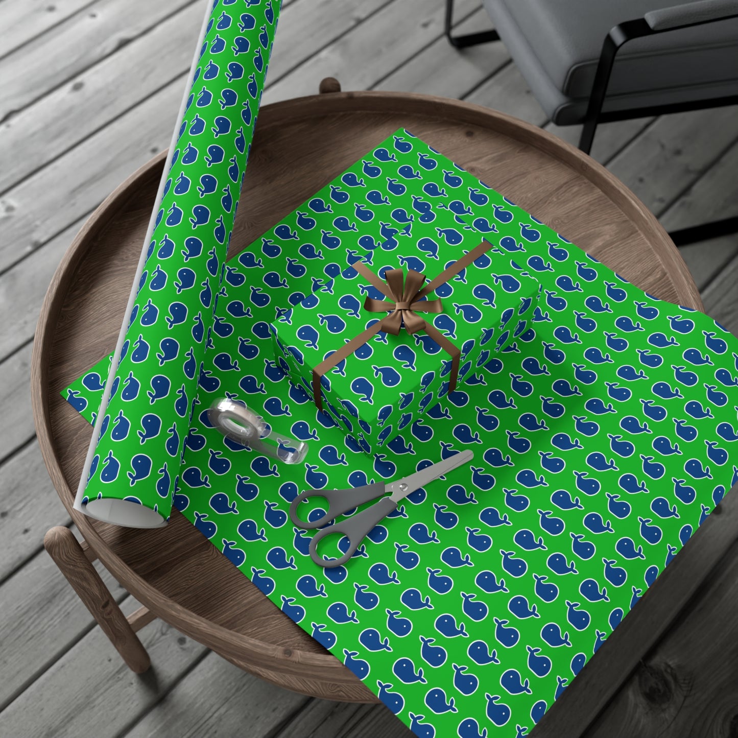 Whale Pattern Gift Wrap