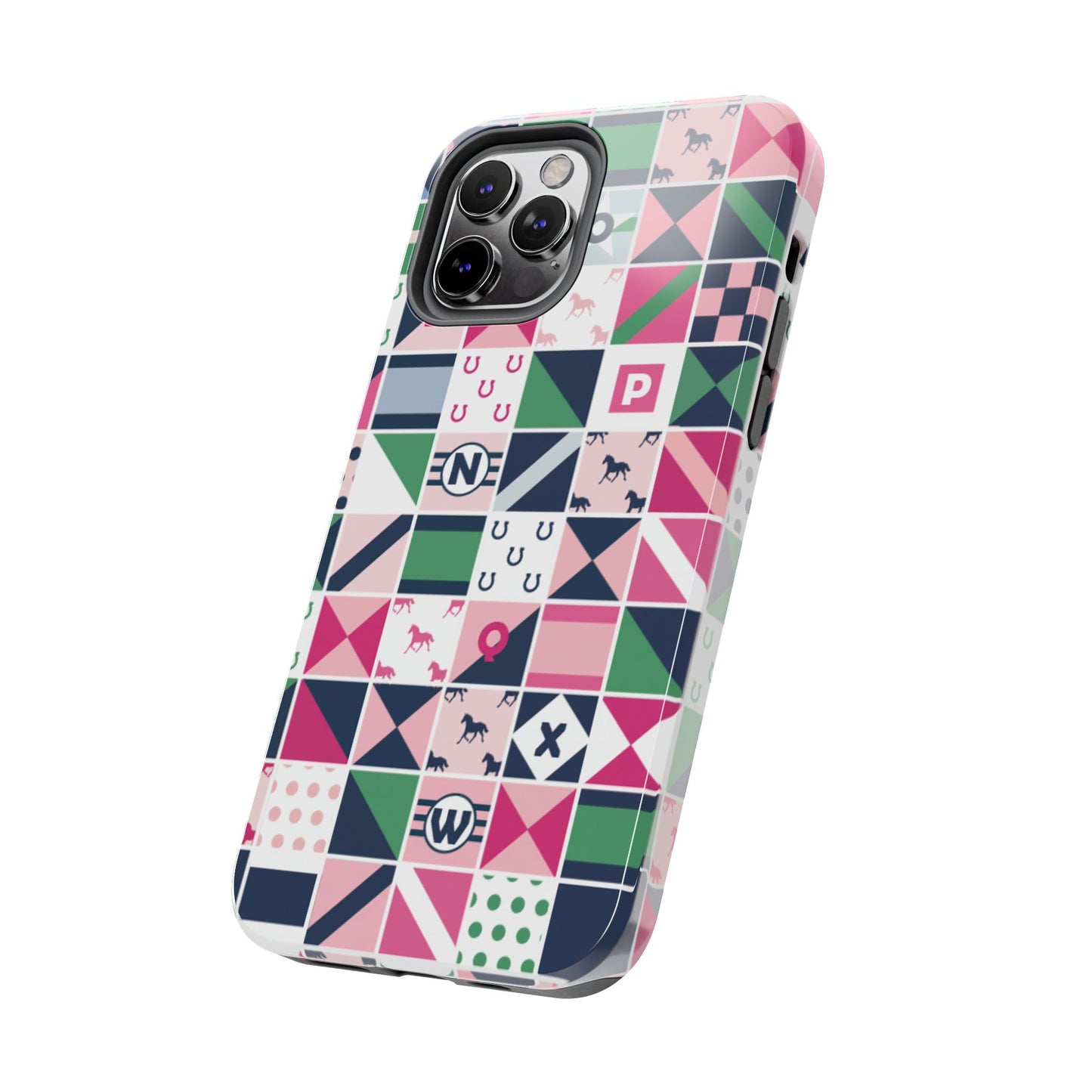 Equestrian Patchwork Tough Phone Case