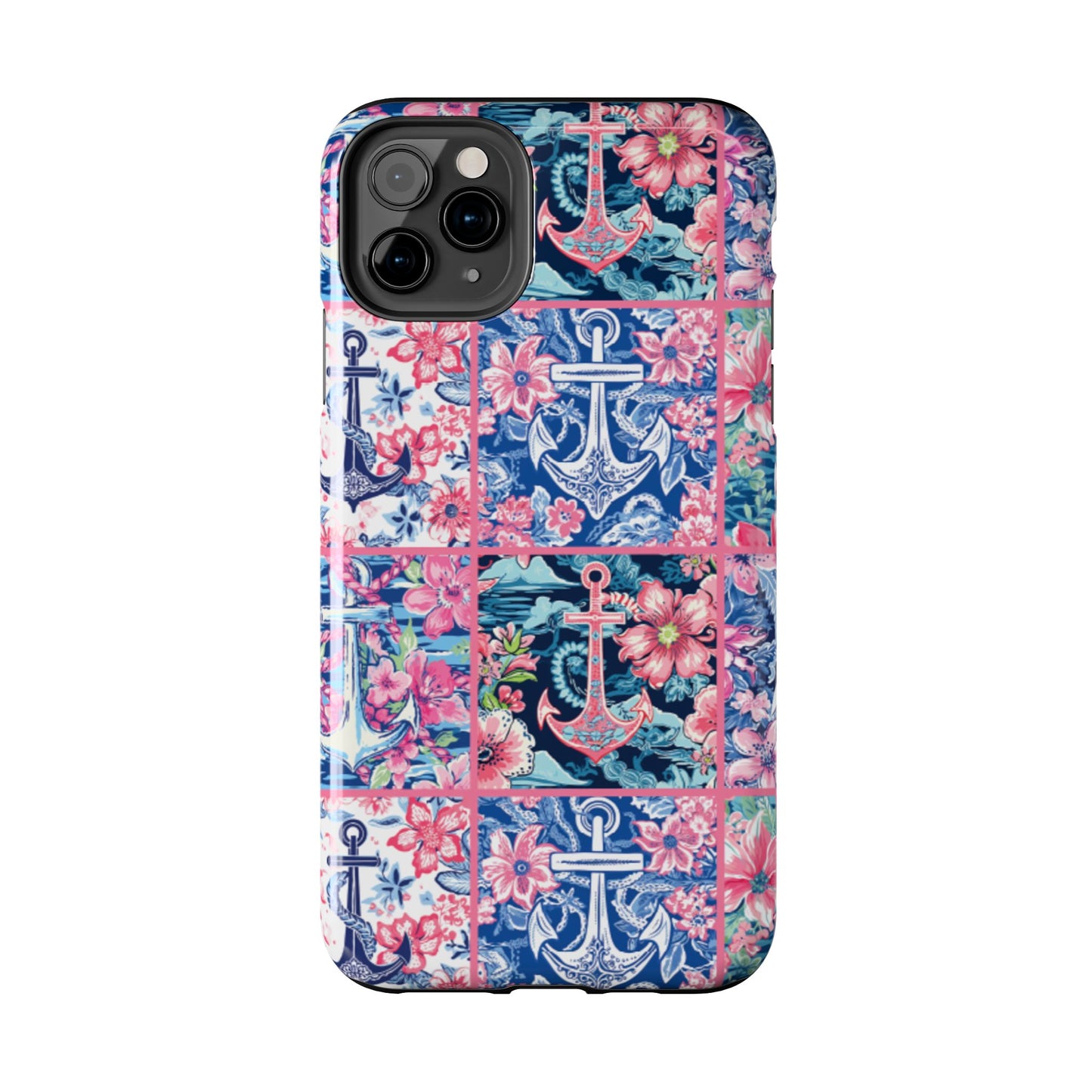 Floral Anchors Tough Phone Case