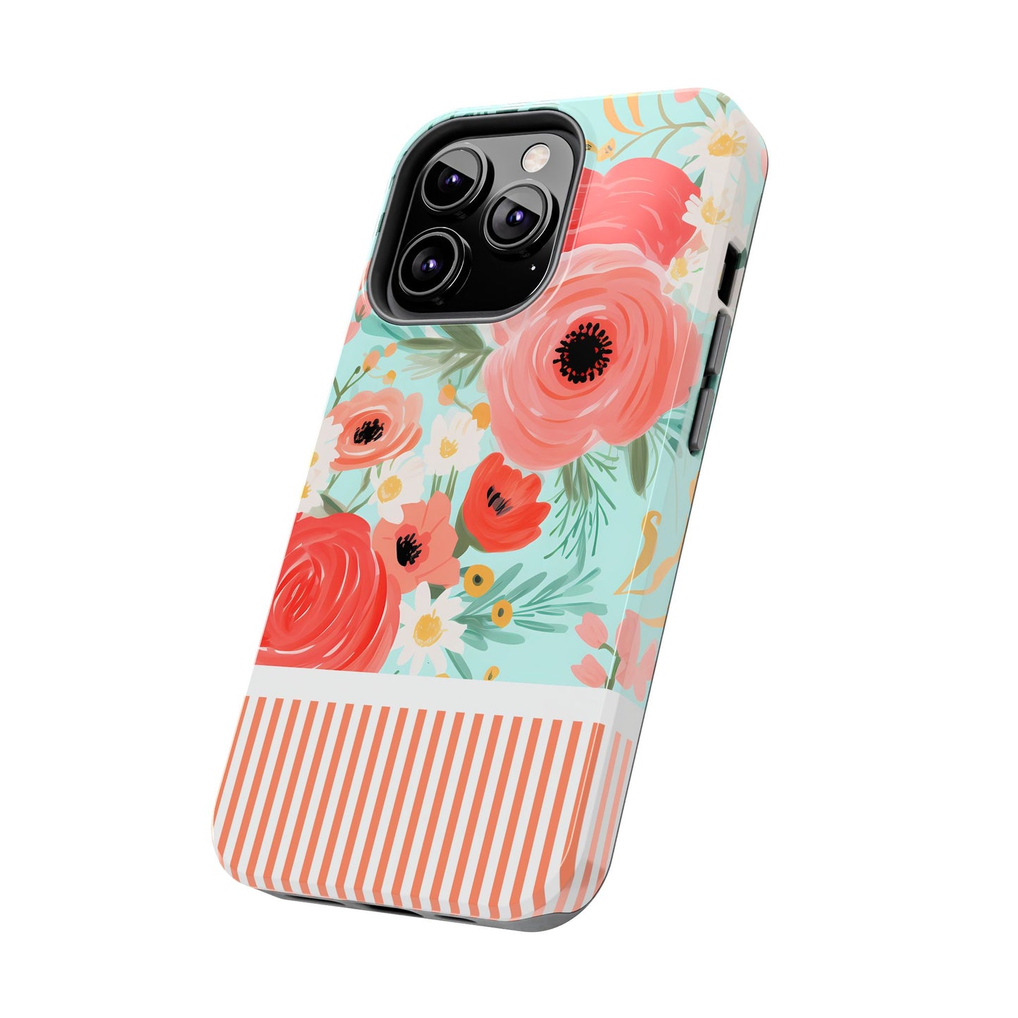 Coral FloralTough Phone Case