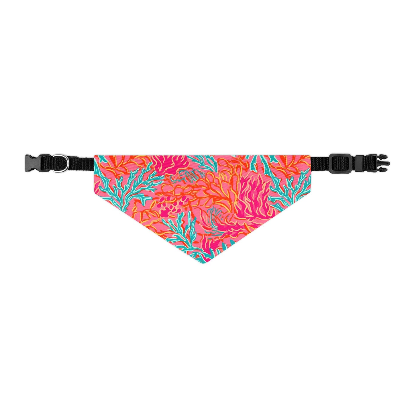 Coral Pet Bandana Collar
