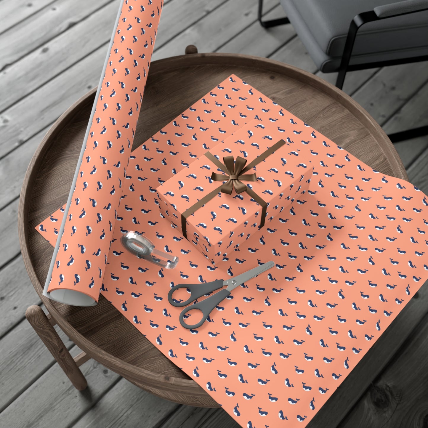 Whimsical Whale Gift Wrap Papers