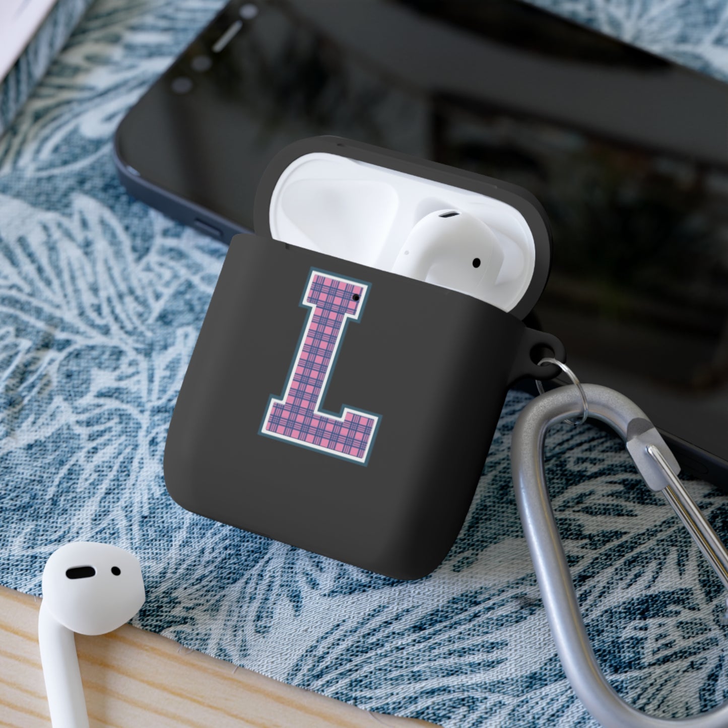 Preppy Letter L AirPods Case Cover