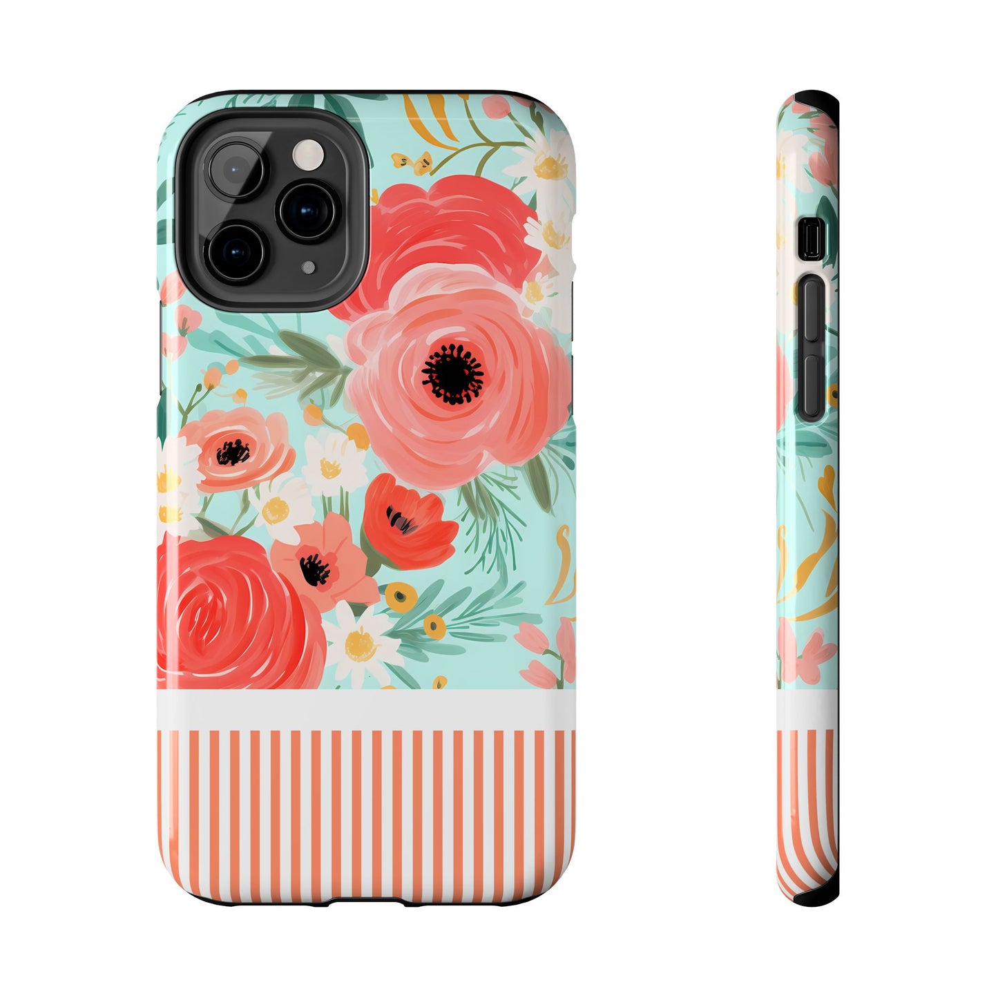 Coral FloralTough Phone Case
