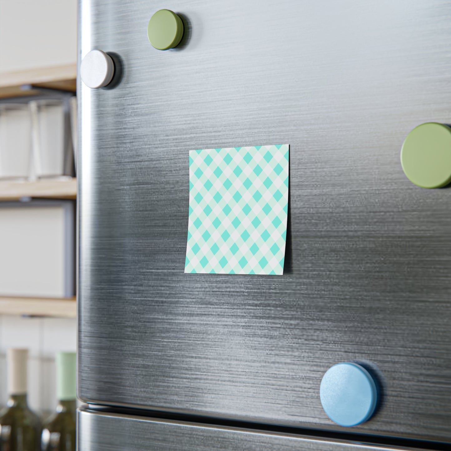 Preppy Aqua Gingham Post-it® Note Pads