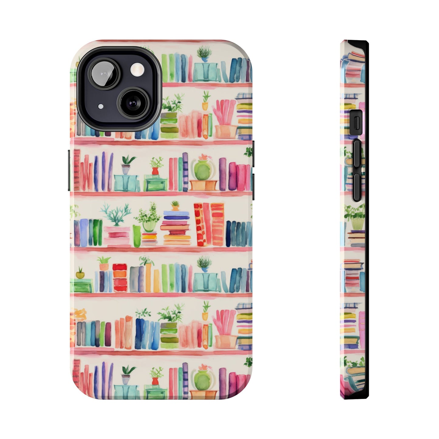 Colorful Bookshelf Tough Phone Cases