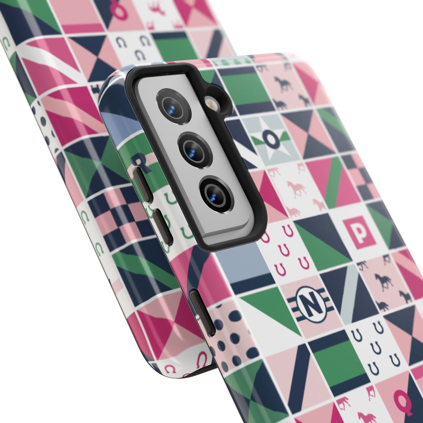 Equestrian Patchwork Tough Phone Case