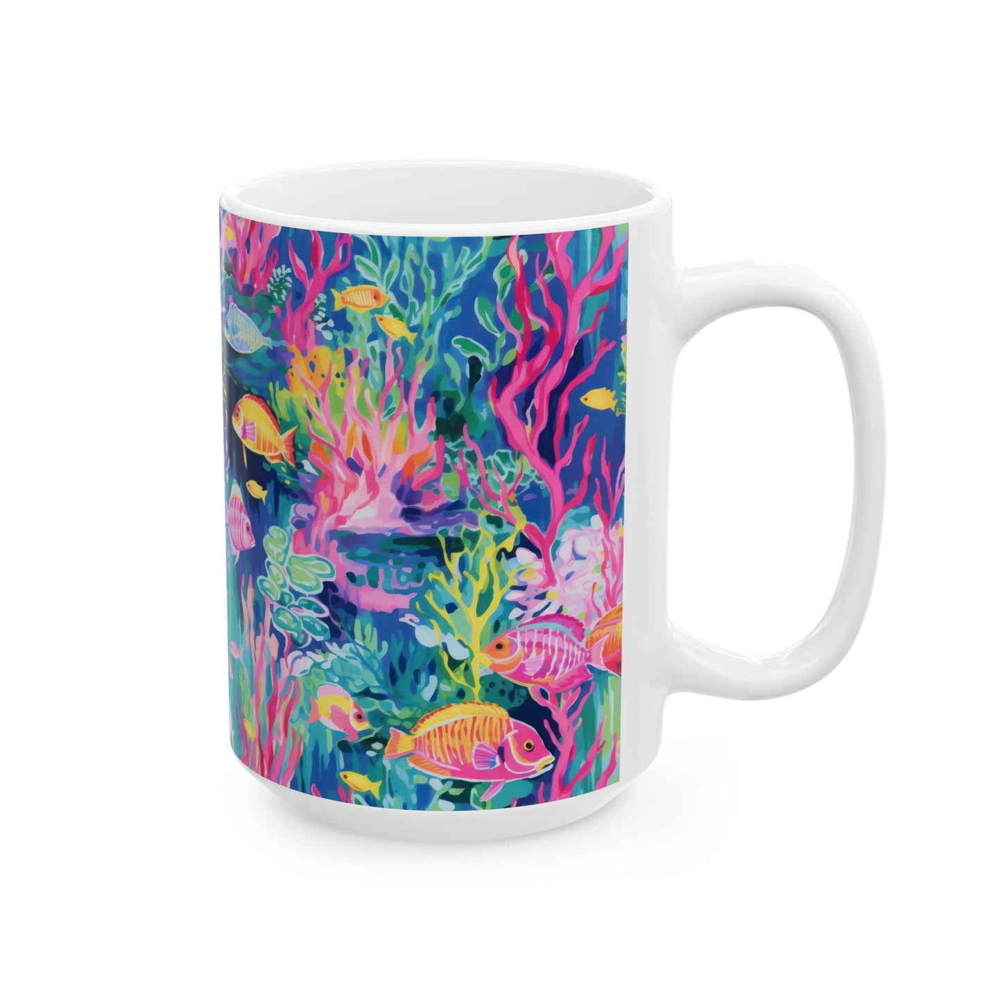 Watercolor Fish Ceramic Mug