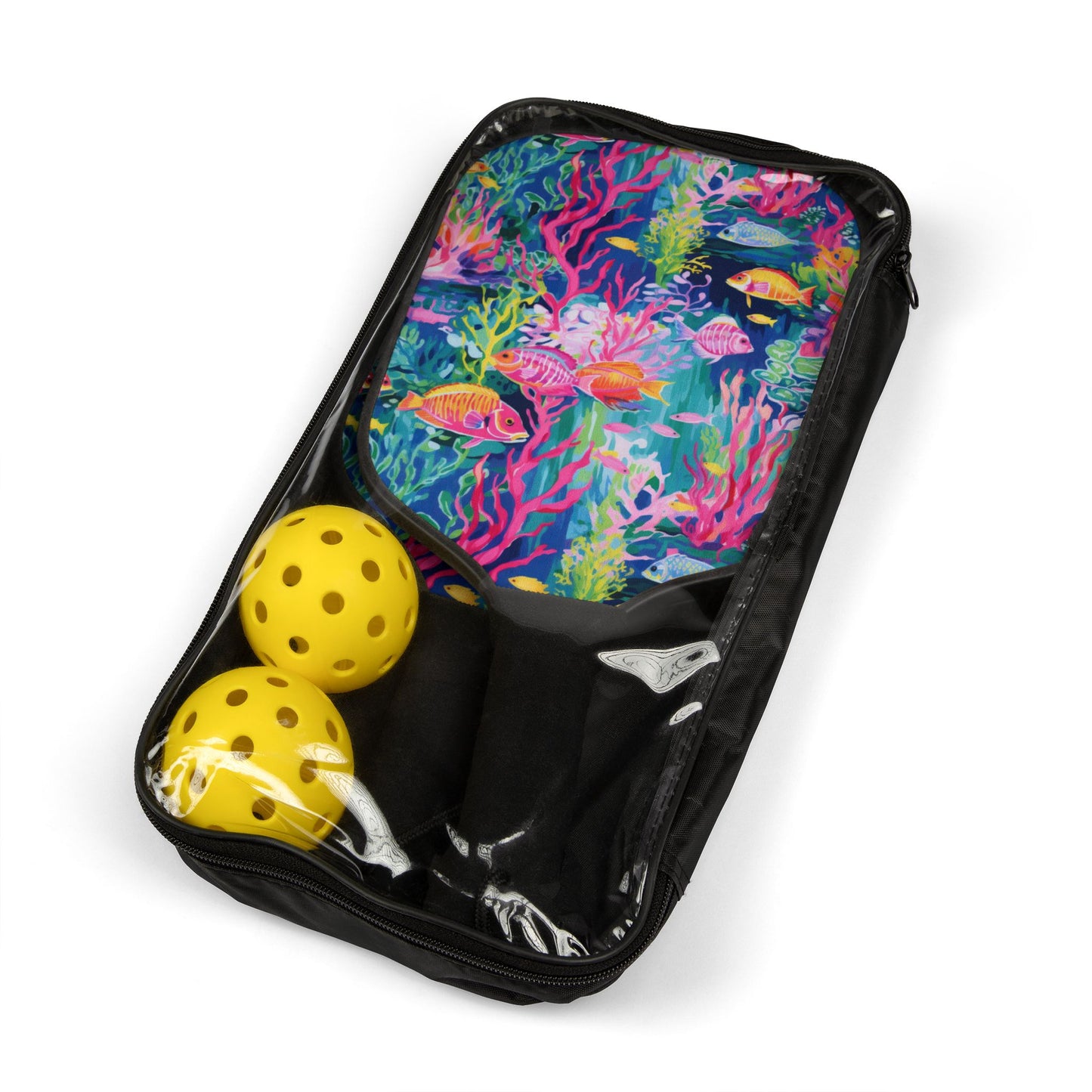 Watercolor Fish Pickleball Paddle Set