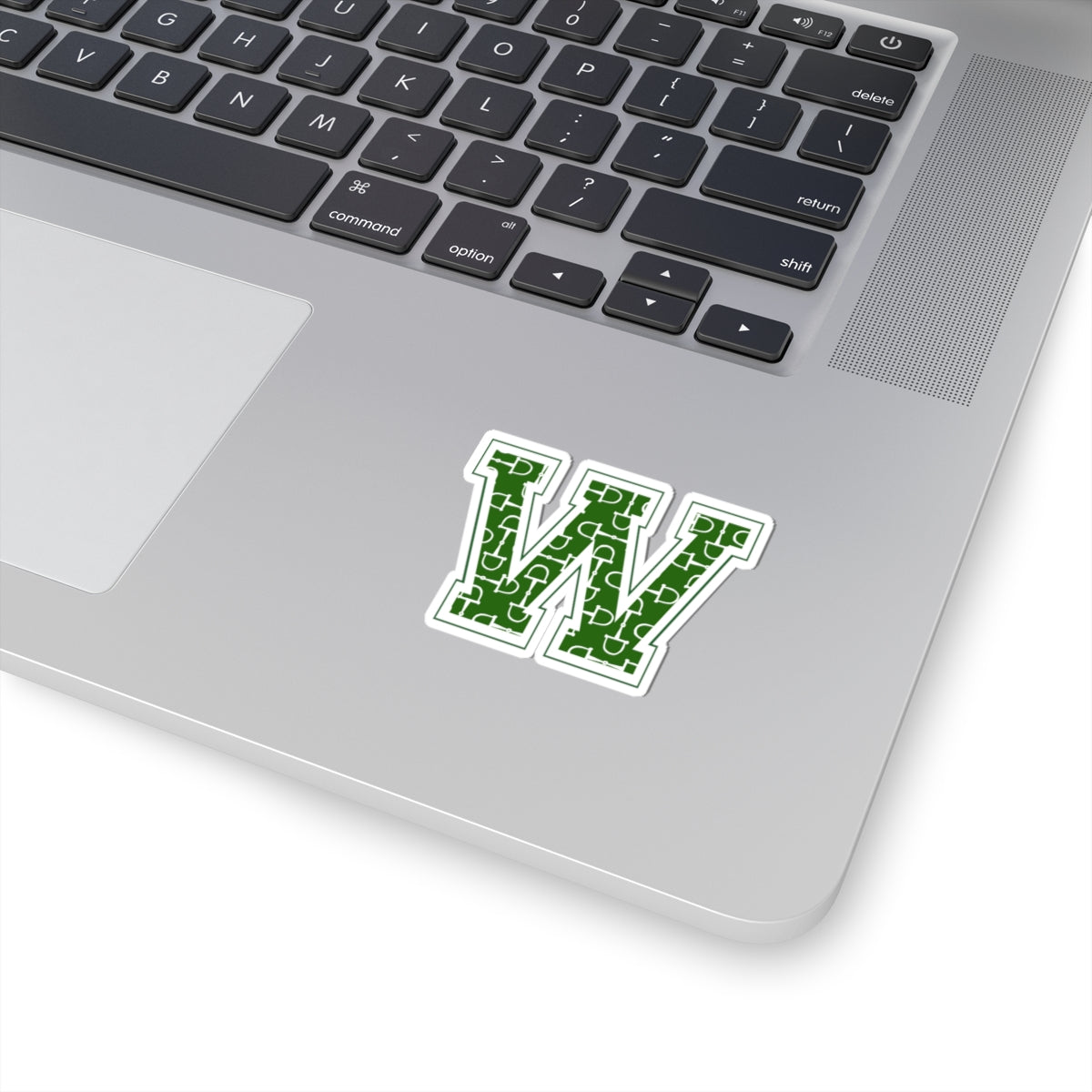 Equestrian Letter W Kiss Cut Sticker