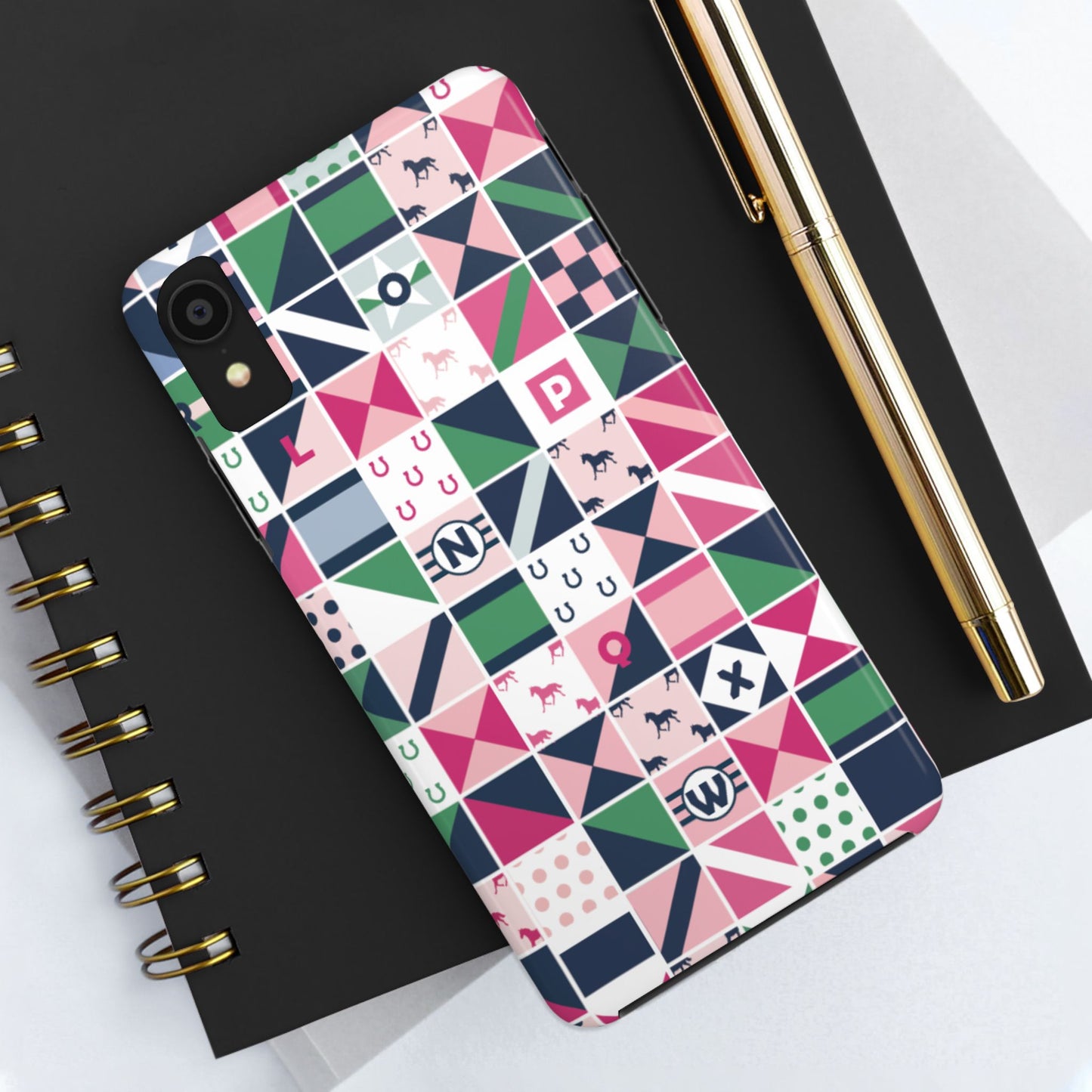 Equestrian Patchwork Tough Phone Case