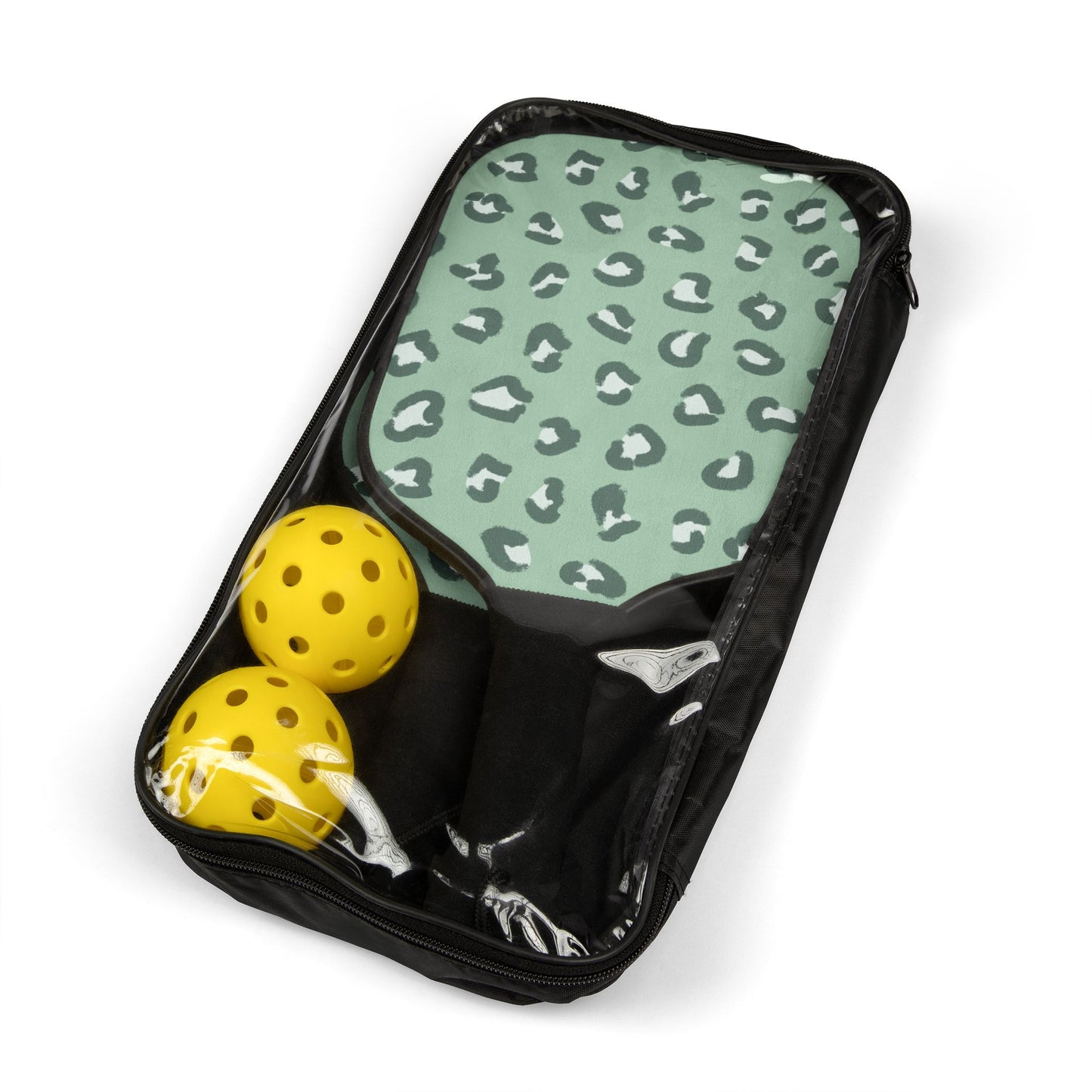 Pastel Leopard Pickleball Paddle Set