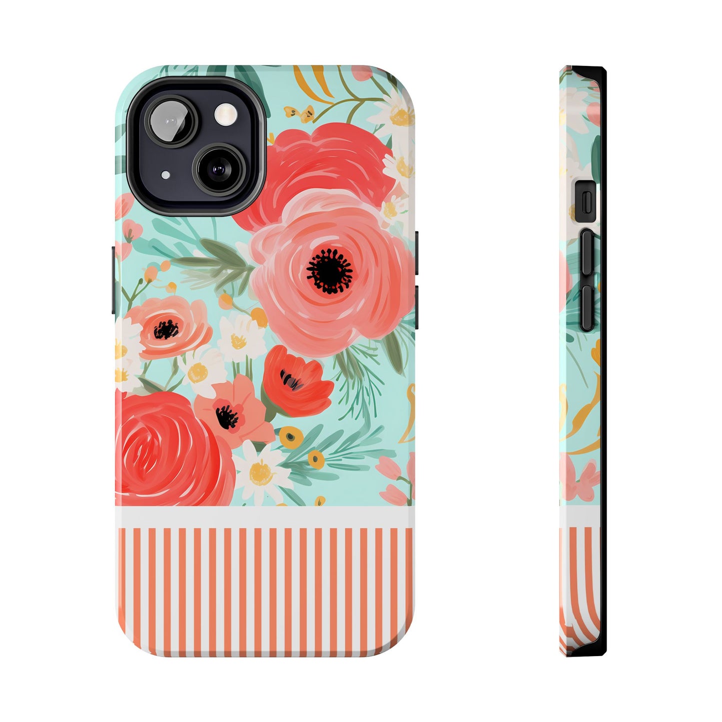 Coral FloralTough Phone Case