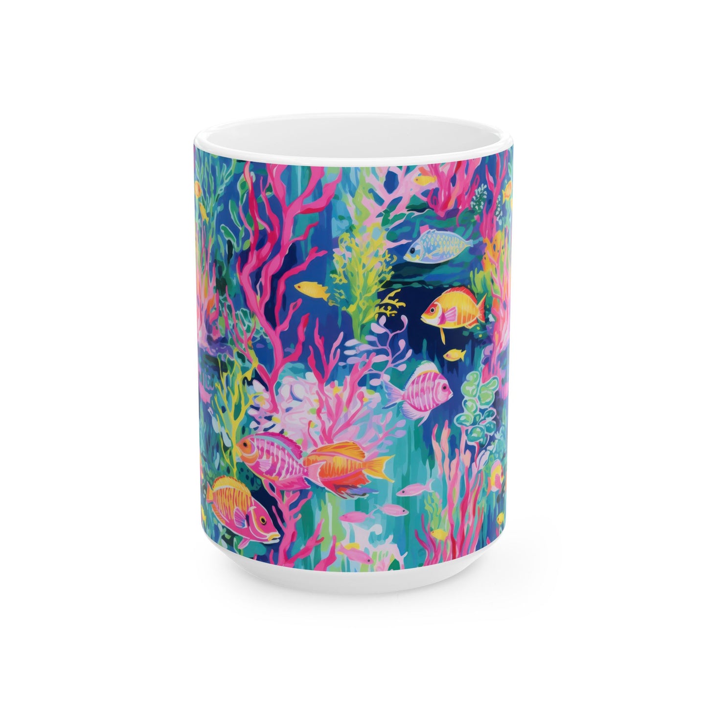 Watercolor Fish Ceramic Mug