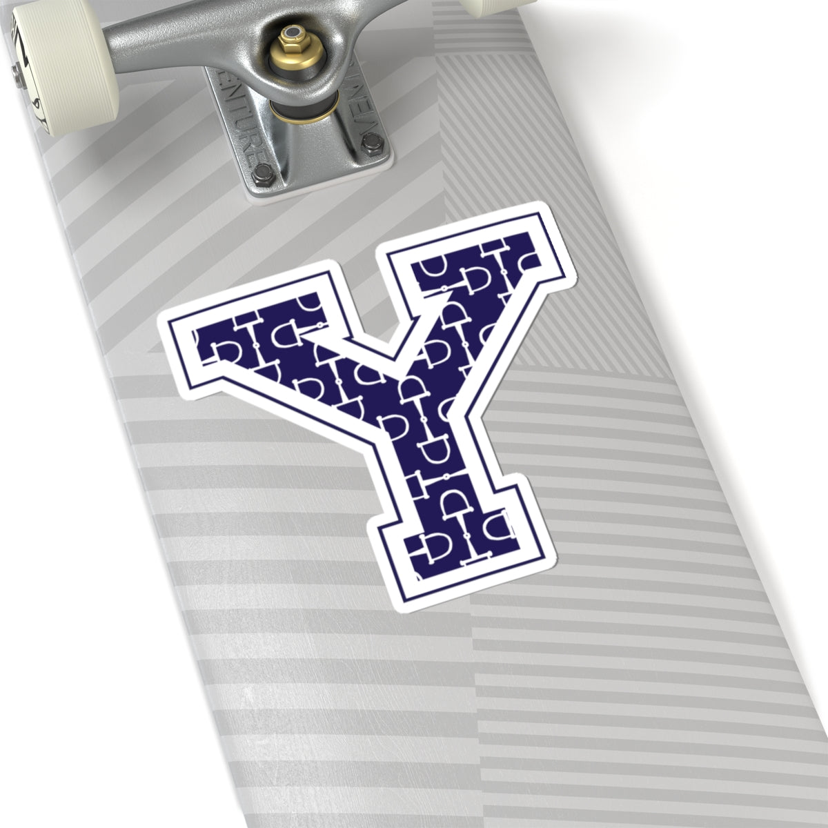 Equestrian Letter Y Kiss Cut Sticker