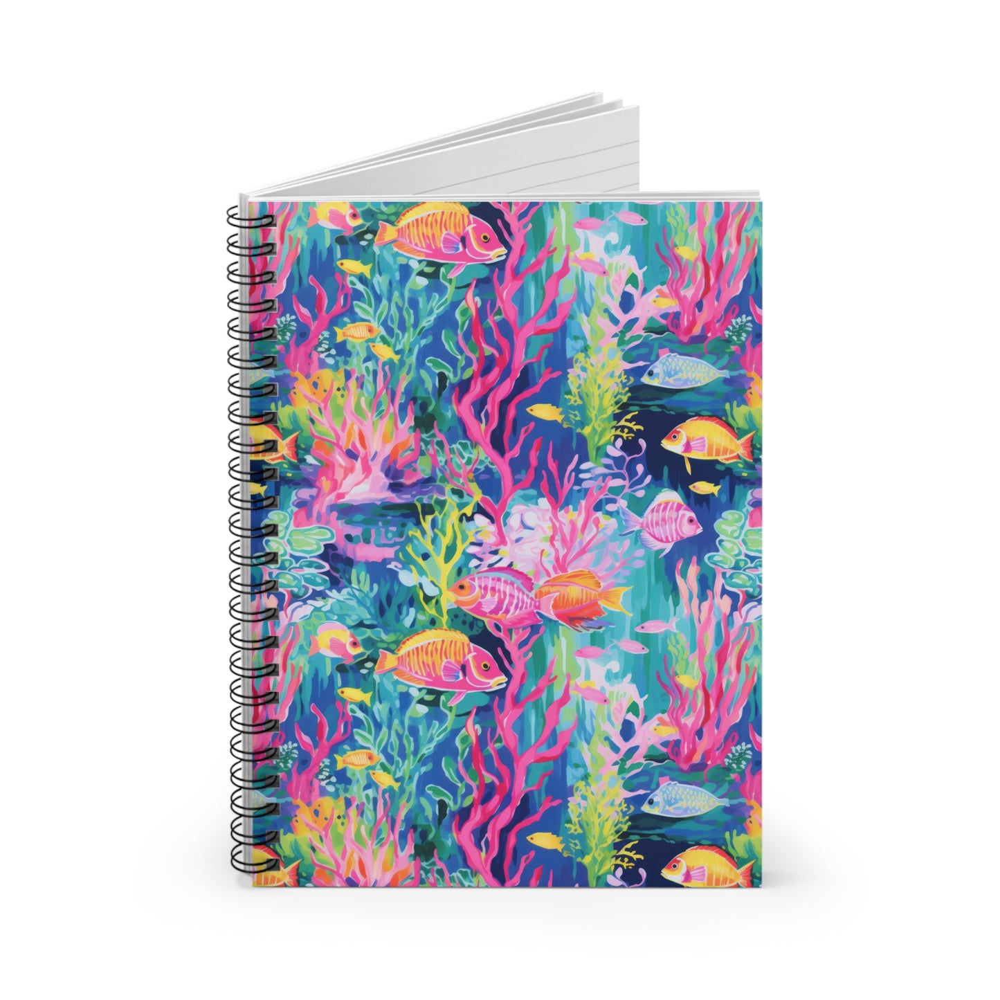 Watercolor Fish Spiral Notebook