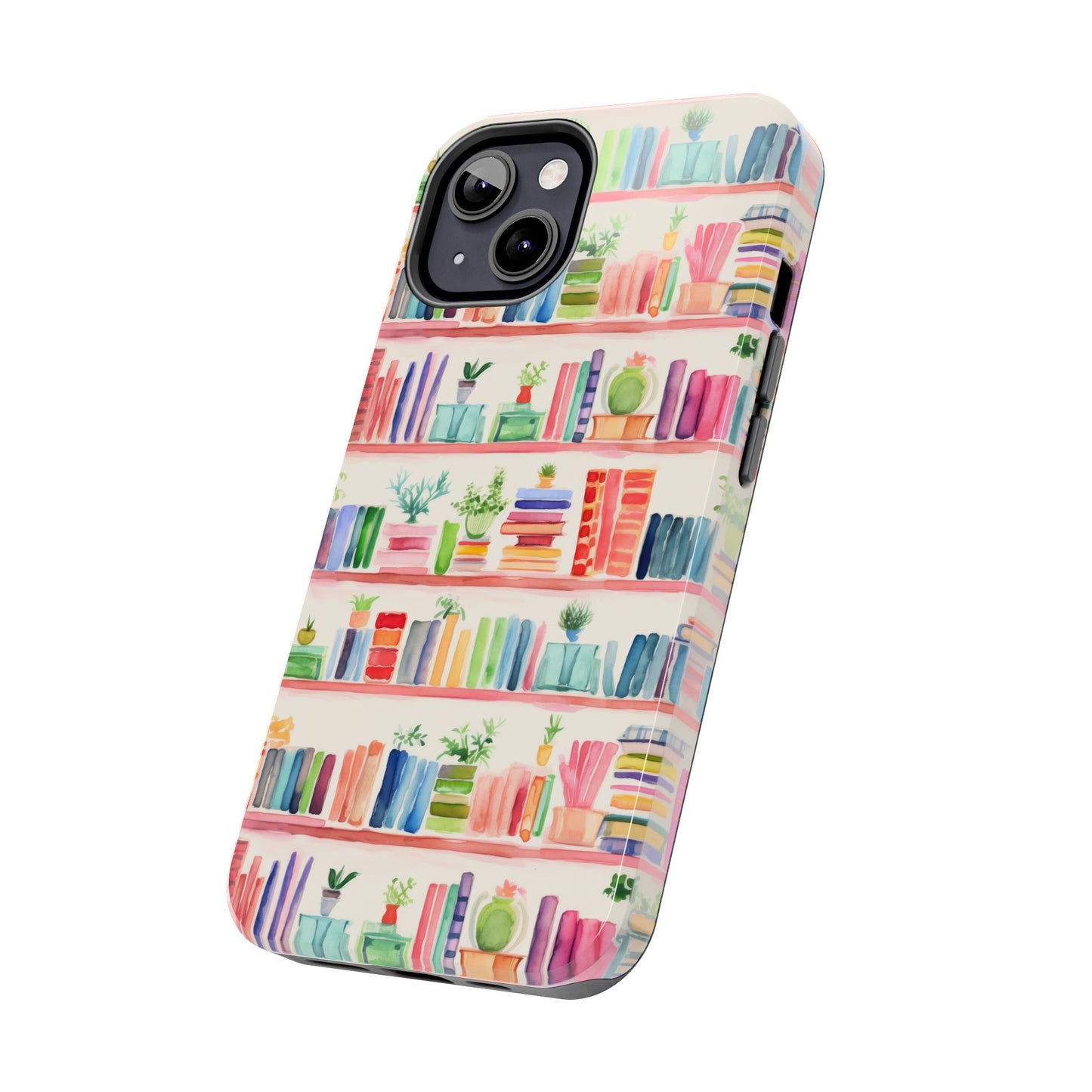Colorful Bookshelf Tough Phone Cases