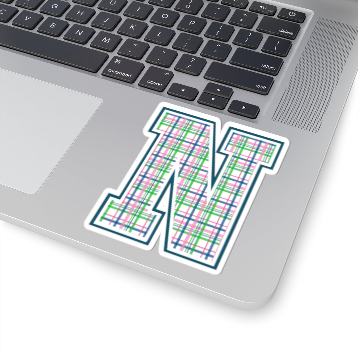 Preppy Letter N Kiss Cut Sticker