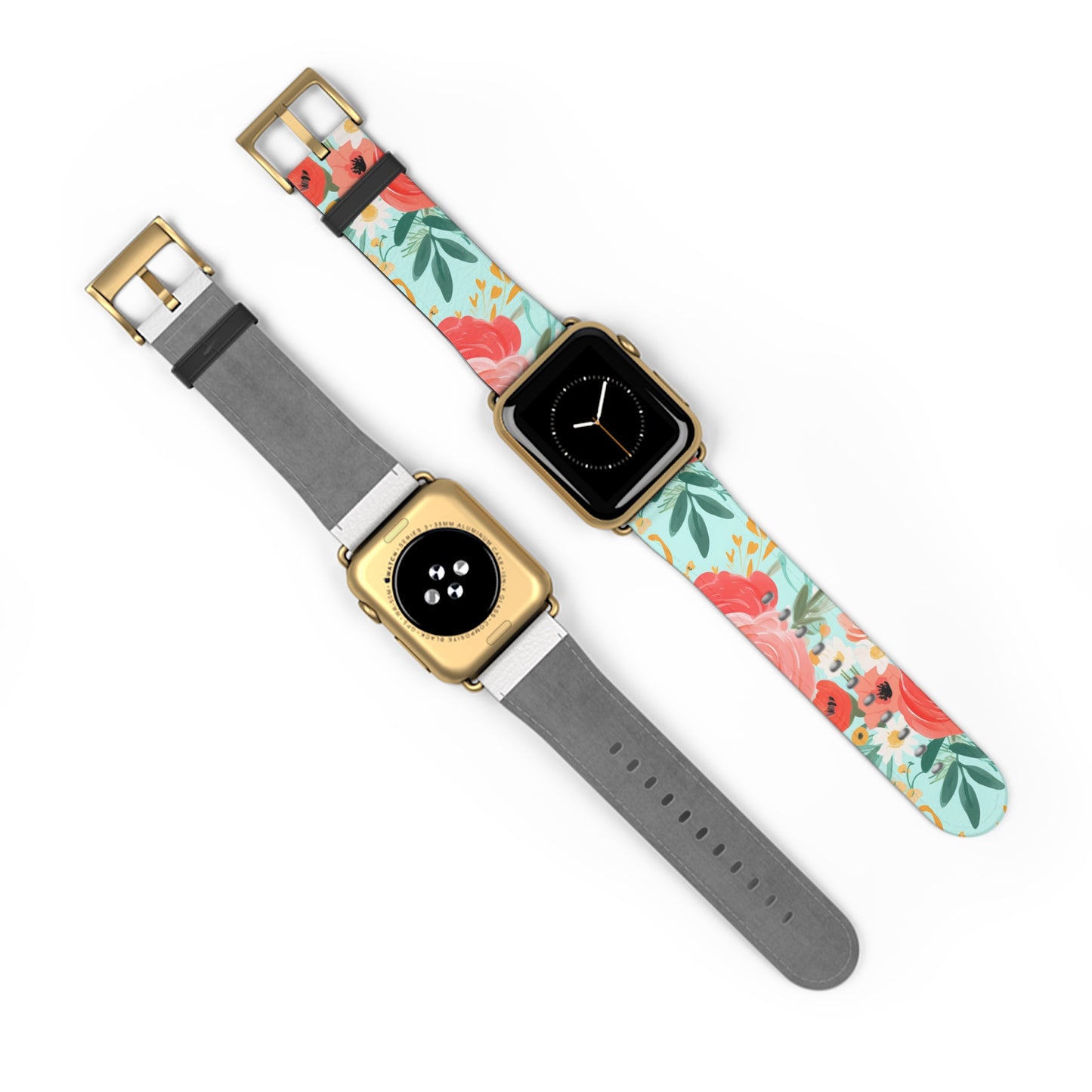 Coral Floral Watch Band