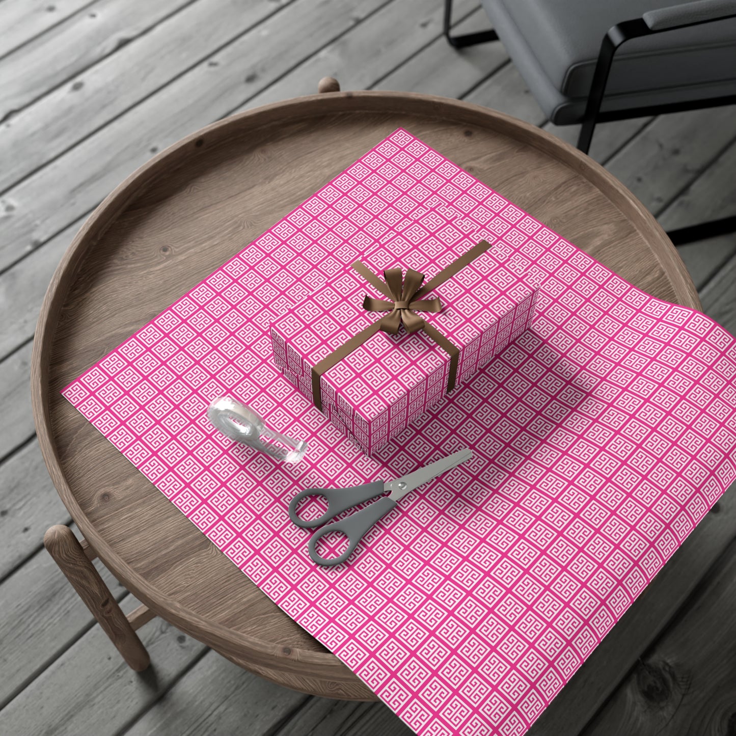 Chinoiserie Fuchsia Pattern Gift Wrap