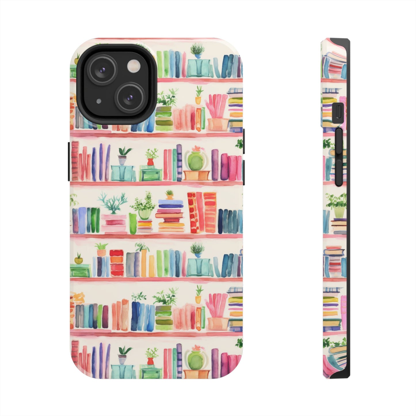 Colorful Bookshelf Tough Phone Cases