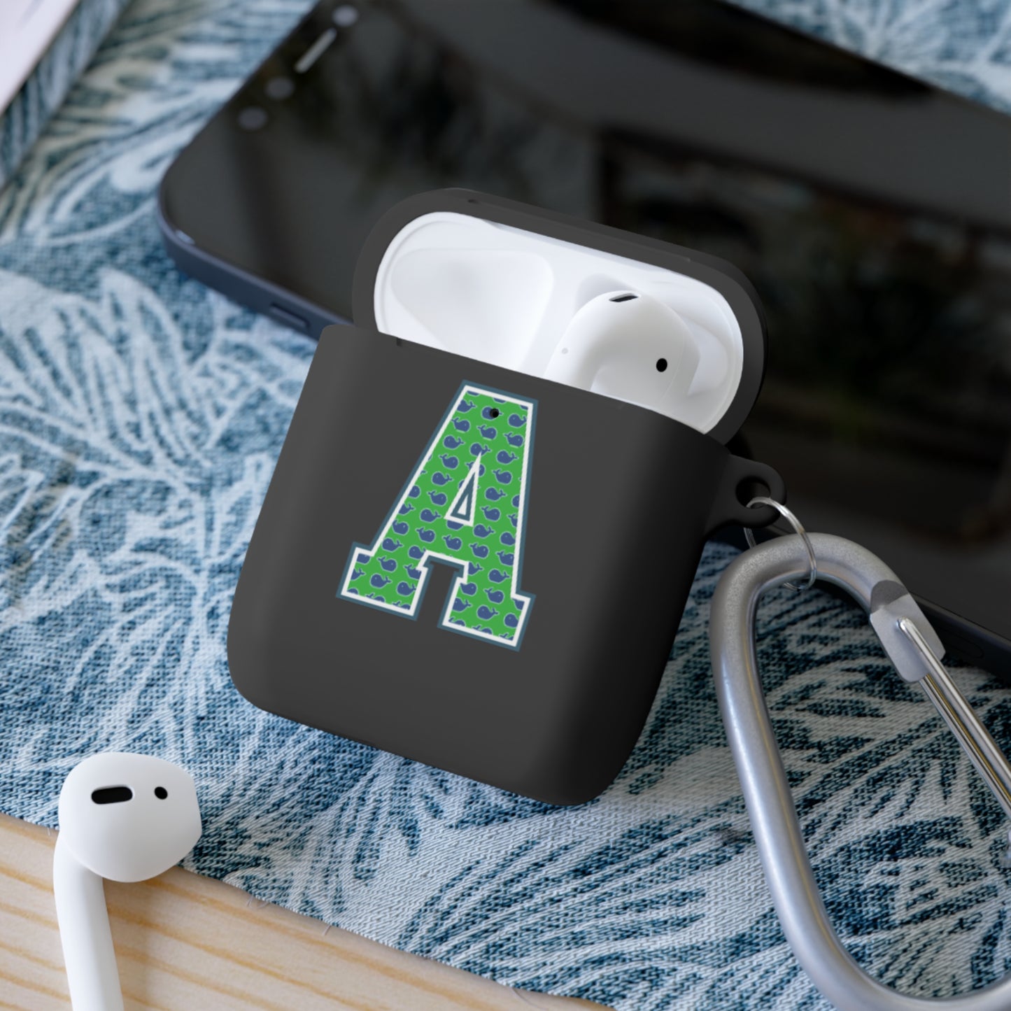 Preppy Letter A AirPods Case Cover